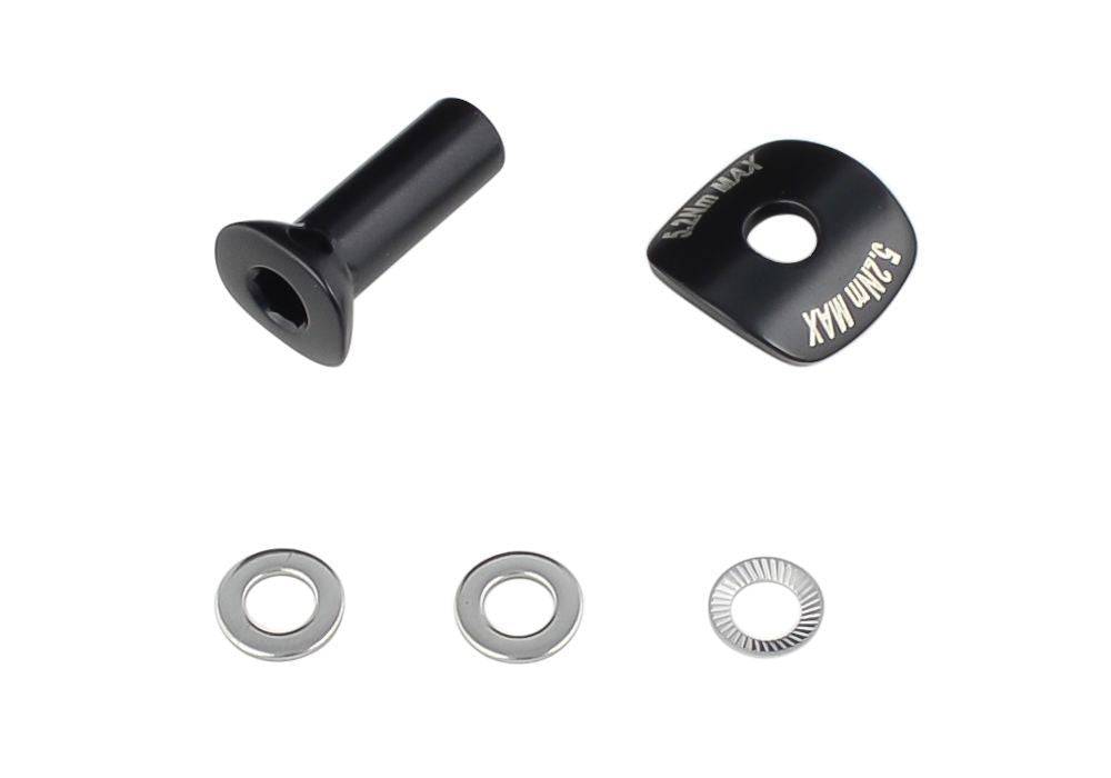 Trek Domane adjustable seatmast nut and washer set in grey, showing components for stable seatpost adjustment.