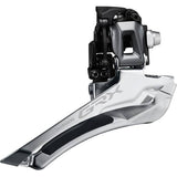 Shimano GRX FD-RX810 11-speed double front derailleur for gravel bikes, braze-on mount, down pull design.