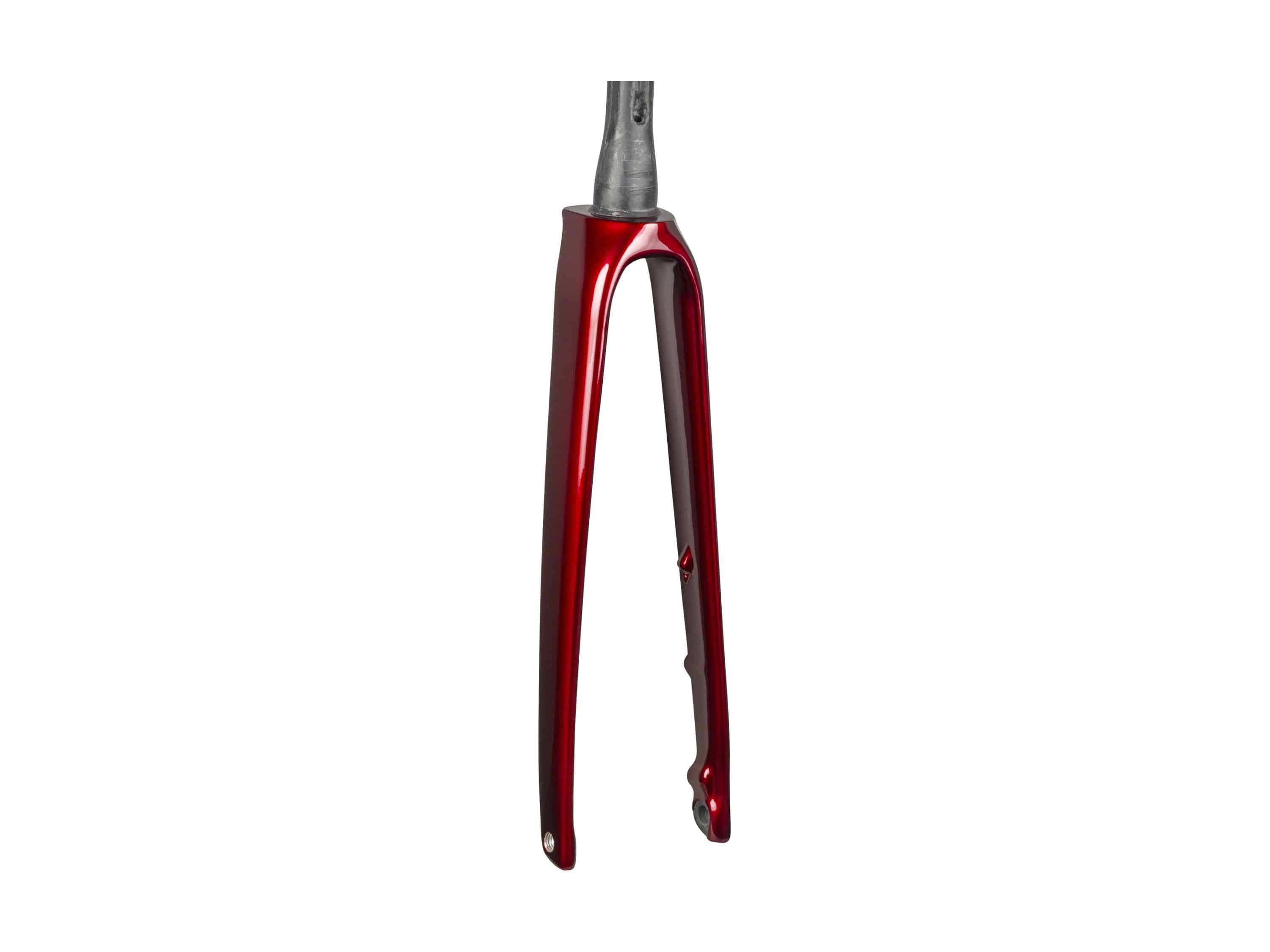 Trek Emonda SL 2024 bike forks for road bike components, featuring sleek design and precise steering for stability.