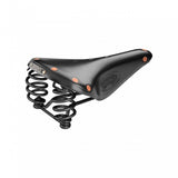 Brooks Flyer Special saddle for long-distance cycling, showing its durable leather cover and ergonomic design for comfortable support.