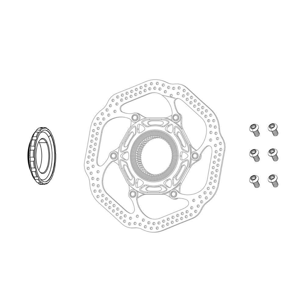 Sram Spare - Hub Centerlock Rotor Disc Lockring Black Sram Logo Qty 1 2021: | Swinnerton Cycles