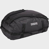 Thule Chasm Duffel Bag with convertible backpack straps, durable wheels, and rugged design for versatile travel and accessories.