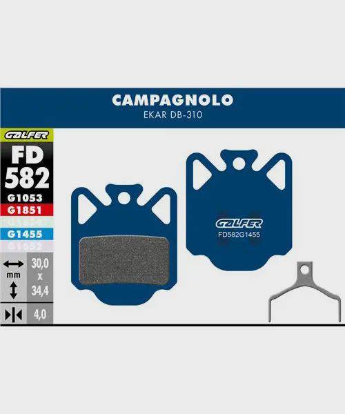 Galfer Road Disc Brake Pads for cycling, showing the smooth, quiet brake pad components designed for all-weather performance.