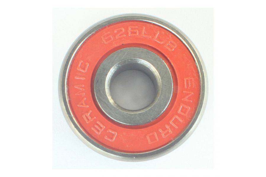 Enduro Bearings 626 LLB ceramic hybrid bearing for cycling hubs and bottom brackets, showing the compact 6x19x6mm component.