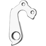 Durable M Part gear hanger for KTM bikes, replacement frame protector, showcasing the component with a black finish and mounting points.