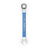 Park Tool MWR-14 14mm ratcheting metric wrench with two-way box ends, ideal for workshop bicycle maintenance.