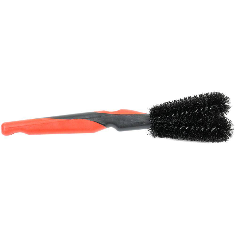 Zefal ZB Twist Brush with adjustable double-head for cleaning bike pedals and disc brakes, workshop tool for bike maintenance.