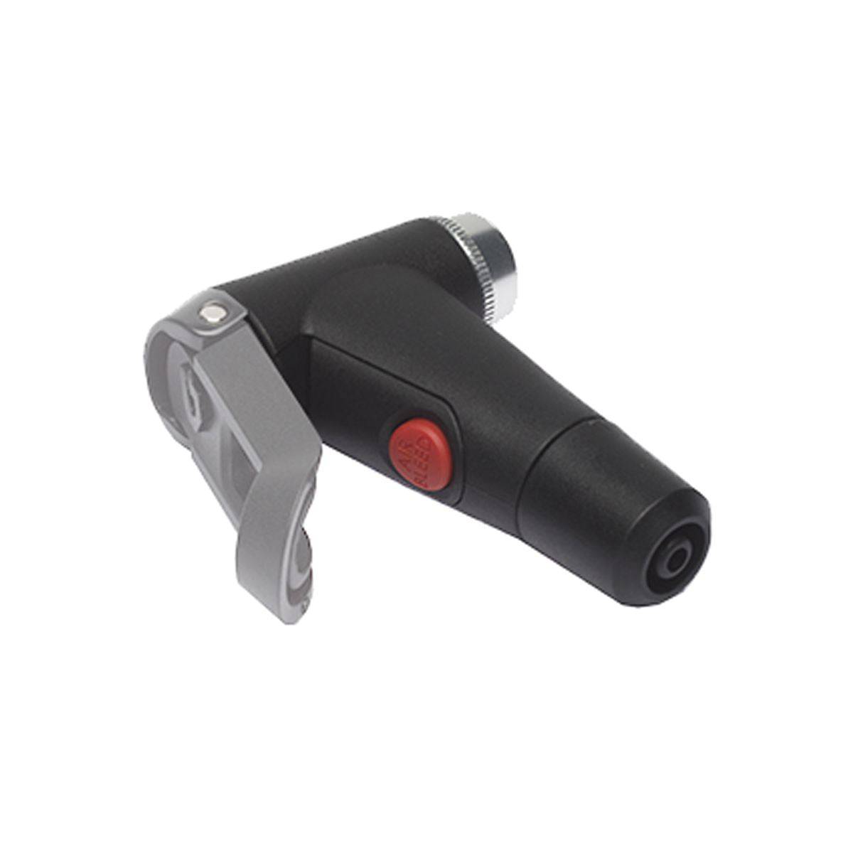 Blackburn Anyvalve air bleed pump head for Presta and Schrader valves, black bike pump accessory, easy valve pressure release