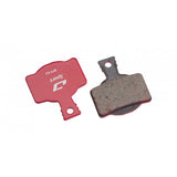 Jagwire Sport semi-metallic disc brake pads for Magura MT8 bike series, showing the brake pad components in detail.