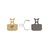 Jagwire Pro semi-metallic disc brake pads for Formula Cura Gold Pro bicycle brakes, showing the brake pad components and branding.