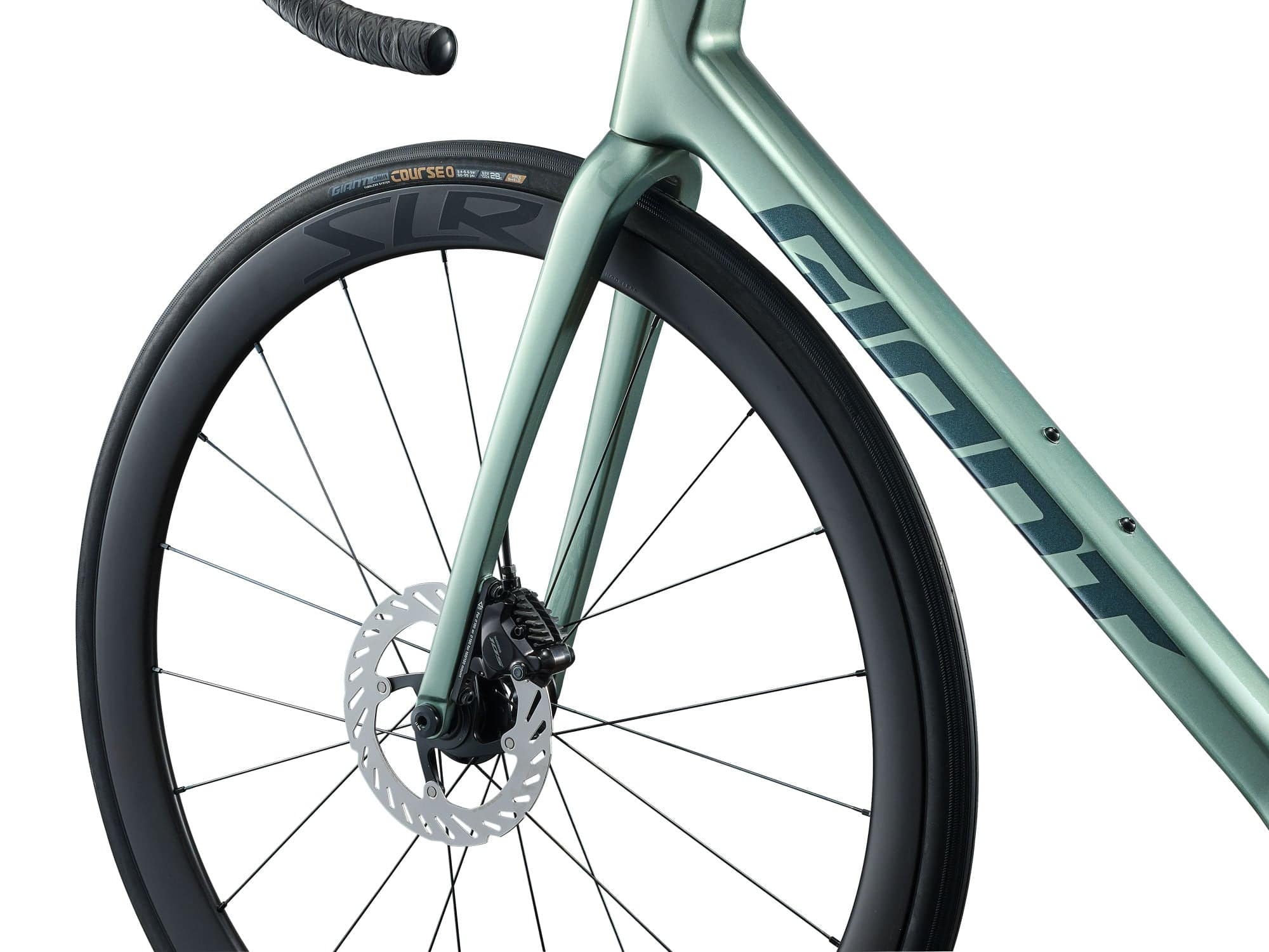 Giant TCR Advanced 0-PC road bike with aerodynamic frame and lightweight build, designed for racing performance.