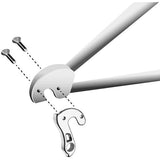 M Part gear hanger for bikes, durable replacement component, shown in black with mounting holes, compatible with various bicycle brands.