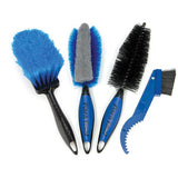 Park Tool BCB-4.2 bike cleaning brush set with gears, frame, and detail brushes for thorough bicycle maintenance.