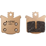 Aztec sintered disc brake pads for Magura MT A2 and Tektro bikes, showcasing durable, high-performance brake components.