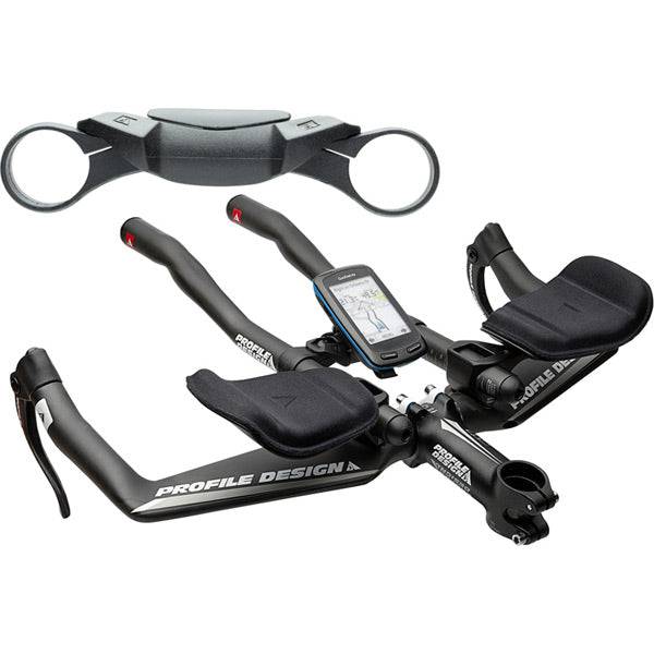 Profile Design Aerobar computer mount for GPS and cycle computers on aerobridge, lightweight cycling component.