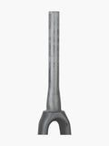 Trek Emonda SLR 7 Disc road bike forks with 700C wheels, showcasing lightweight carbon components for precise steering and control.