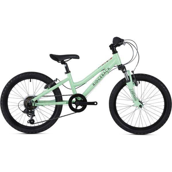 Ridgeback Harmony kids bike for ages 6-10 with lightweight aluminium frame, colorful design, and training wheels.