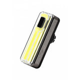 Moon Sport Helix Pro-W Black LED bike light with 250 lumens, USB rechargeable, waterproof IPX7, designed for cycling accessories.