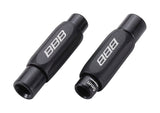 BBB Lineadjuster in-line barrel adjuster set for 4-5mm bike cables, two-piece component for precise gear and brake cable adjustments.