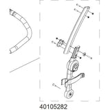 Thule Back Frame L 17-X replacement accessory for Chariot strollers, compatible with models from 2017 and later.