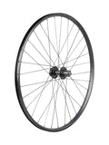 Bontrager Connection QR 6-Bolt Boost 29-inch rear MTB wheel with Shimano HG 8/9/10-Speed cassette, mountain bike components.