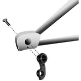 M Part gear hanger for Haibike, GT, and B'twin bikes, durable bike component replacement part shown in the image.