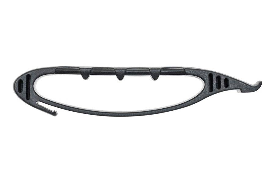 Crankbrothers Speedier Lever Black bike tyre removal tool made of durable nylon, ideal for workshop use.