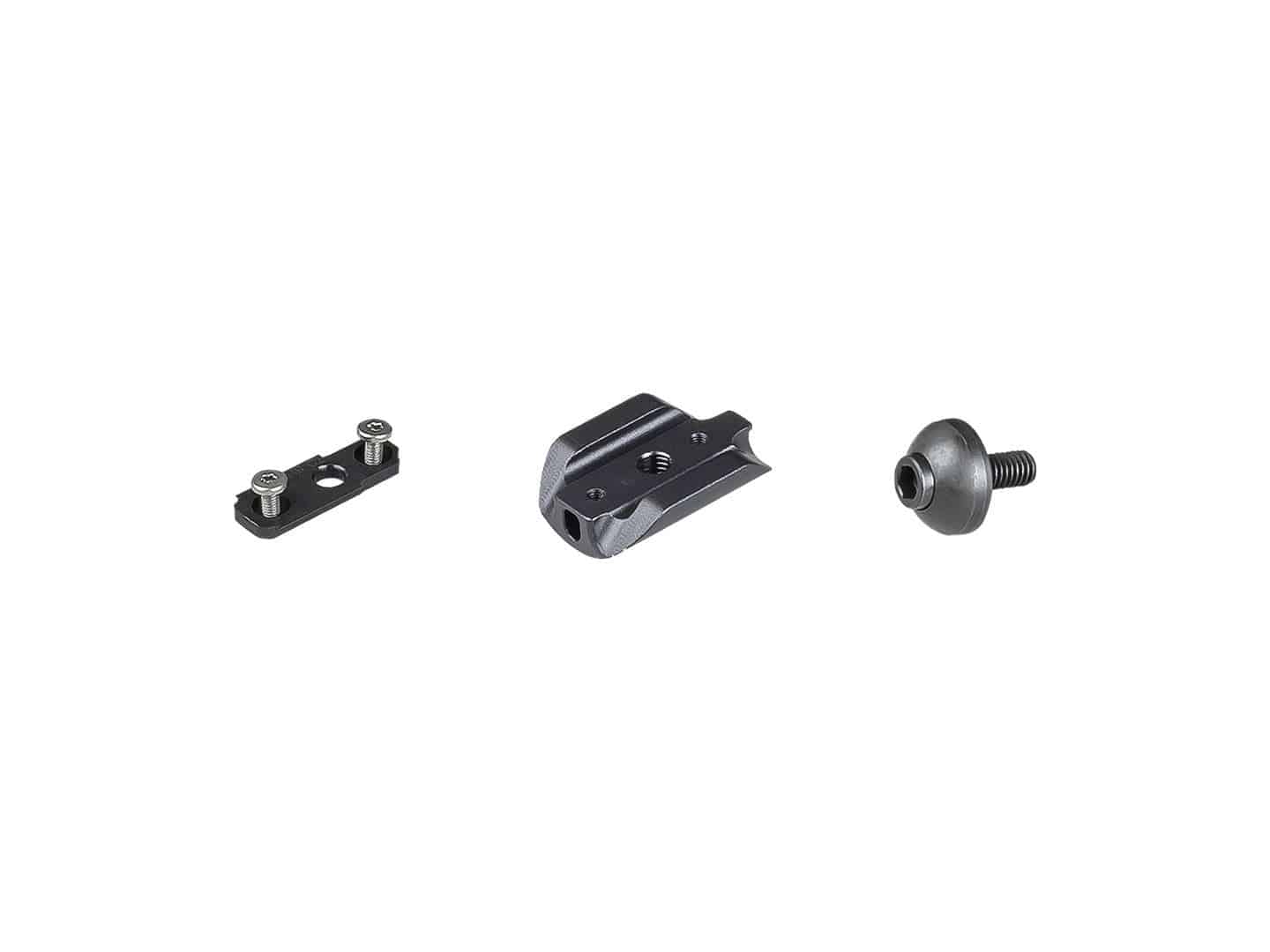 Trek Domane seatpost binder kit in black, secure fit replacement hardware for bicycle components, shown in close-up image.