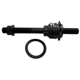 Black Gusset Components cassette axle kit for dog rear hub, includes hub spares and replacement parts for bicycle maintenance.