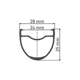DT Swiss G 1800 SPLINE 700c front disc brake dynamo wheel with clincher tires, 25x24mm, for cycling components.