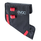 EVOC Frame Pad 2019 black bike frame protection accessory with adjustable straps for travel and bike safeguarding.