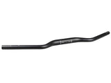 Bontrager Crivitz commuter handlebar in black, 690mm width with 25-degree backsweep for mountain bike or city cycling.