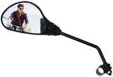 Trek E-Bike black left-side replacement mirror with adjustable rearview for easy bike visibility and safety
