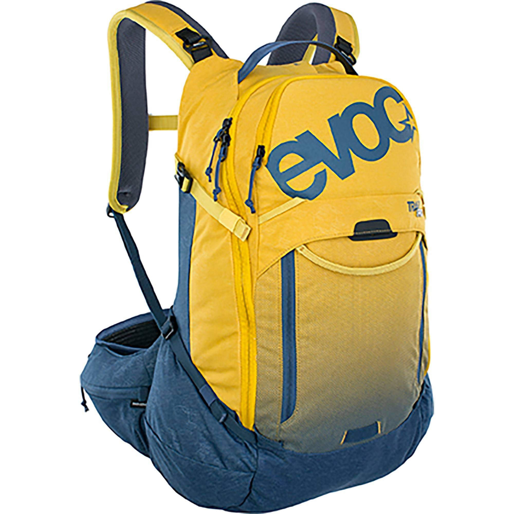 EVOC Trail Pro 26L protector backpack with LITESHIELD Level 2 back protection and adjustable straps, outdoor cycling accessory