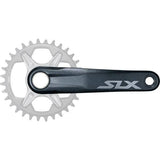 Shimano SLX FC-M7100 12-speed MTB crank set with 52mm chainline, no chainring, durable bike components for mountain biking.