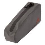 Altura Vortex 1L waterproof bolt-on top tube bike pack in grey, designed for cycling accessories and gear storage.