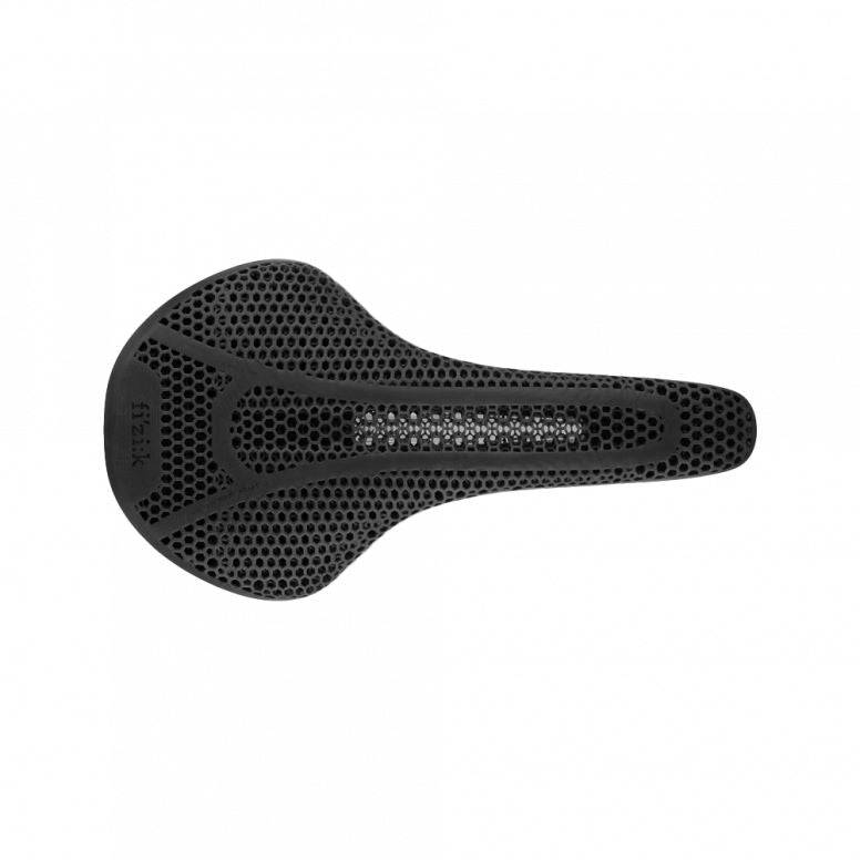 Fizik Vento Antares Adaptive R1 carbon rail cycling saddle with sleek black design and ergonomic shape for performance biking.