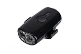 Topeak Headlux 250 USB rechargeable bike front light in black, emitting 250 lumens for enhanced visibility during rides.