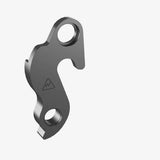 Wheels Manufacturing replaceable derailleur hanger dropout 637 for BMC bikes, shown attached to bike frame.