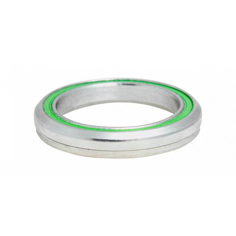 Cane Creek 40 Series 42mm headset bearing with 6.5mm spacers, suitable for bike steering, showing bearing and spacers in use
