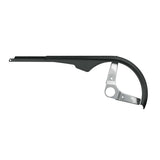 SKS Chainblade black adjustable chain guard for derailleur gears, fits 46-48 tooth chains on bicycle drivetrain components.