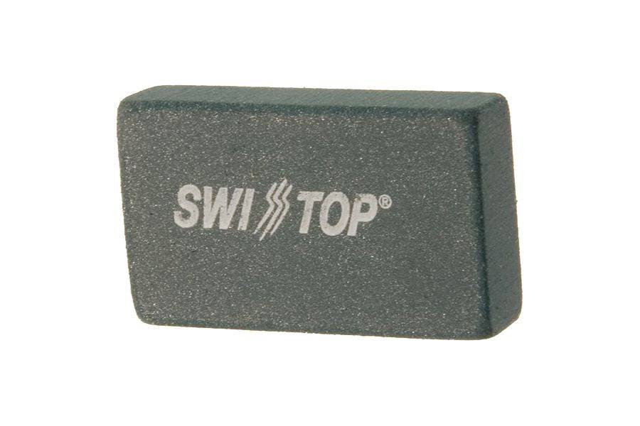 SwissStop Dark Grey Rim Cleaner for brake residue removal and improved bicycle brake performance on wheel rims.