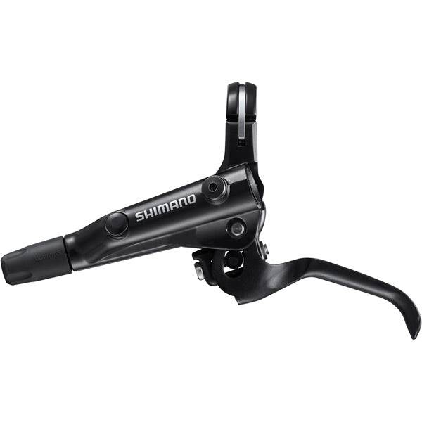 Shimano BL-MT501 left hand MTB disc brake lever in black, I-spec-II ready, designed for mountain bike components.