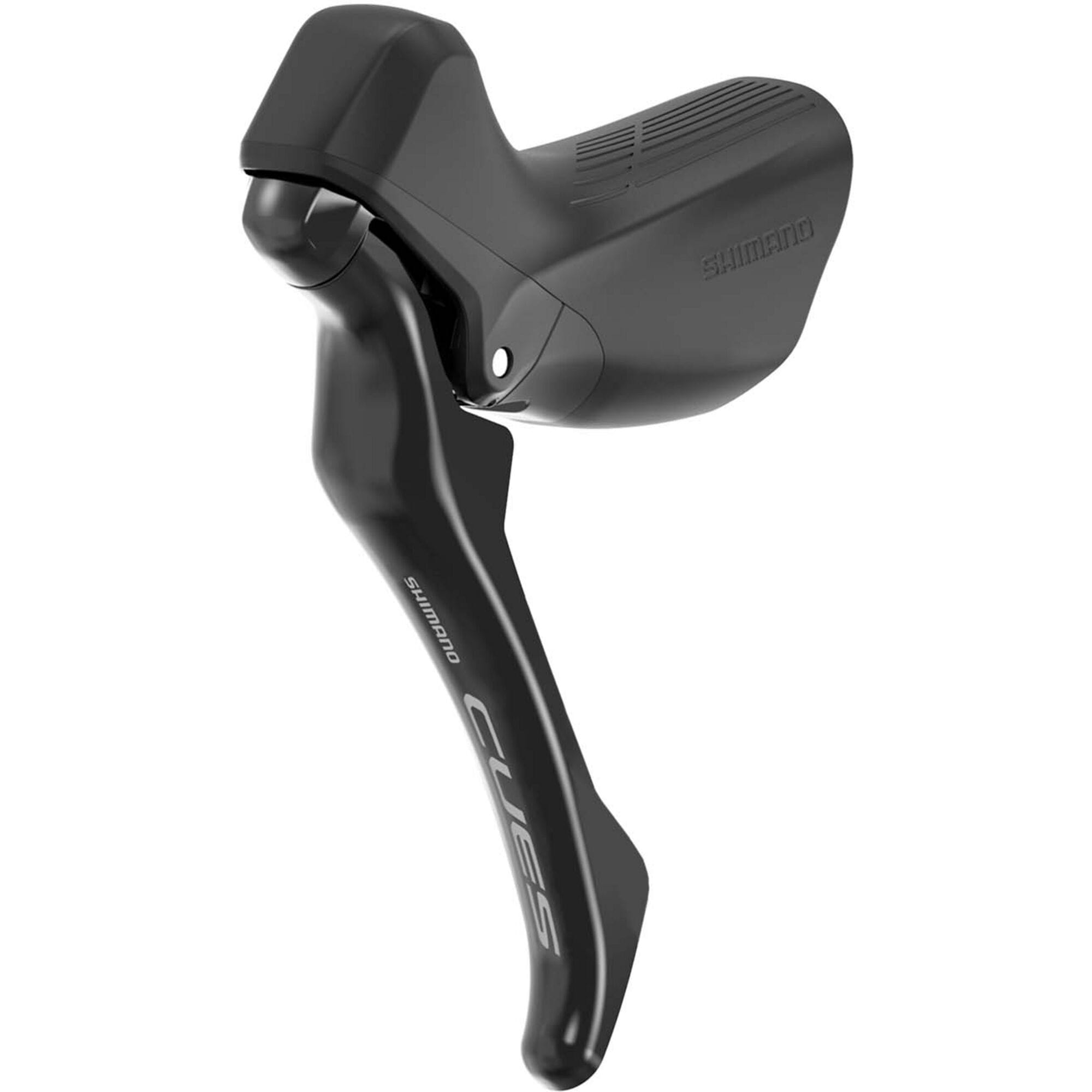Shimano CUES BL-U3030 left hand mechanical drop bar brake lever for bicycle components, mounted on bike handlebar.