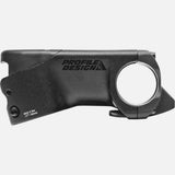 Profile Design TT/Tri stem with 17.5° angle, 80mm length, hydration system integration, and cable routing for aerodynamic cycling.