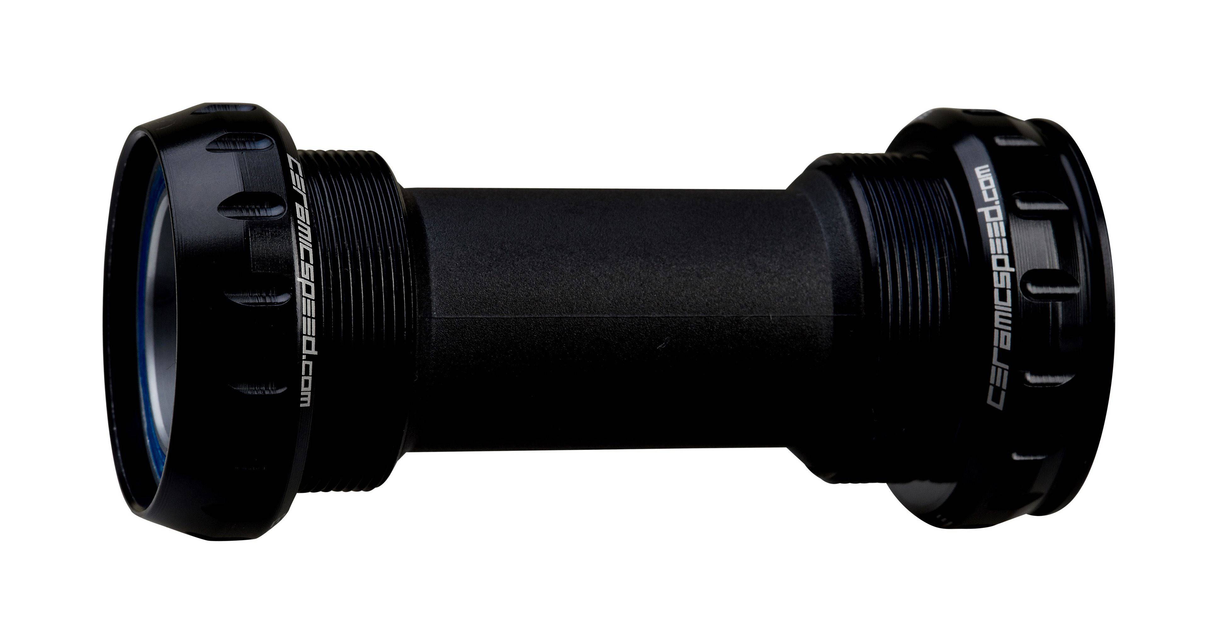 CeramicSpeed BSA Campagnolo Ultra-Torque coated 25mm bottom bracket for bicycle components, shown in the image.