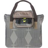 Basil Elegance bicycle shopper bag in Chateau Taupe, 20-26L, with hook-on system, designed for bike accessories and shopping convenience.