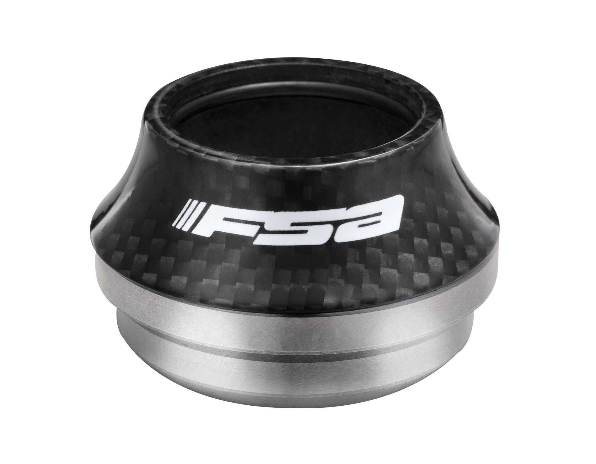 Giant All Road headset with 1 1/8" to 1 1/4" composite top cap in black, bike component for steering system.