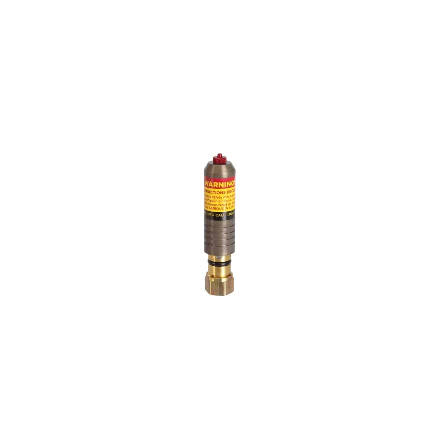 Fox Tool Air Valve Assembly with Nitrogen Safety Needle for tire inflation, workshop-grade tool for precise pressure management.