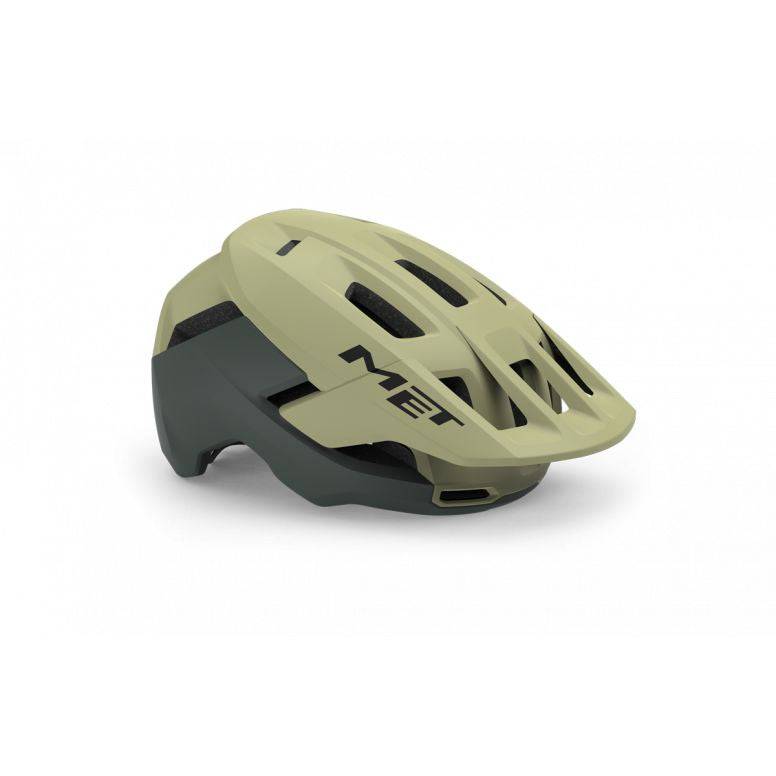MET Terrae MIPS MTB helmet with Safe-T Heta fit and NTA 8776 certification, shown in a sleek design with ventilation openings.